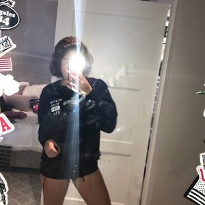 Brandy cropped sweatshirt